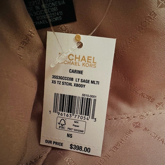 Michael Kors Carine Xs Signature Crossbody handbag NWT Authentic - Picture 4 of 6